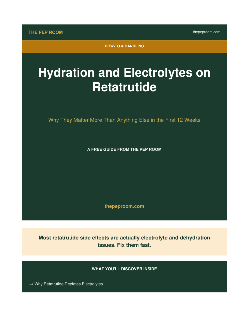 First page preview of Hydration Electrolytes On Retatrutide