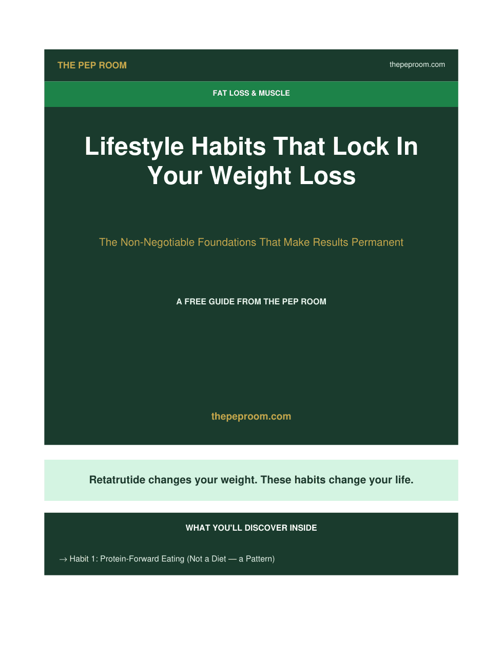First page preview of Lifestyle Habits That Lock In Weight Loss