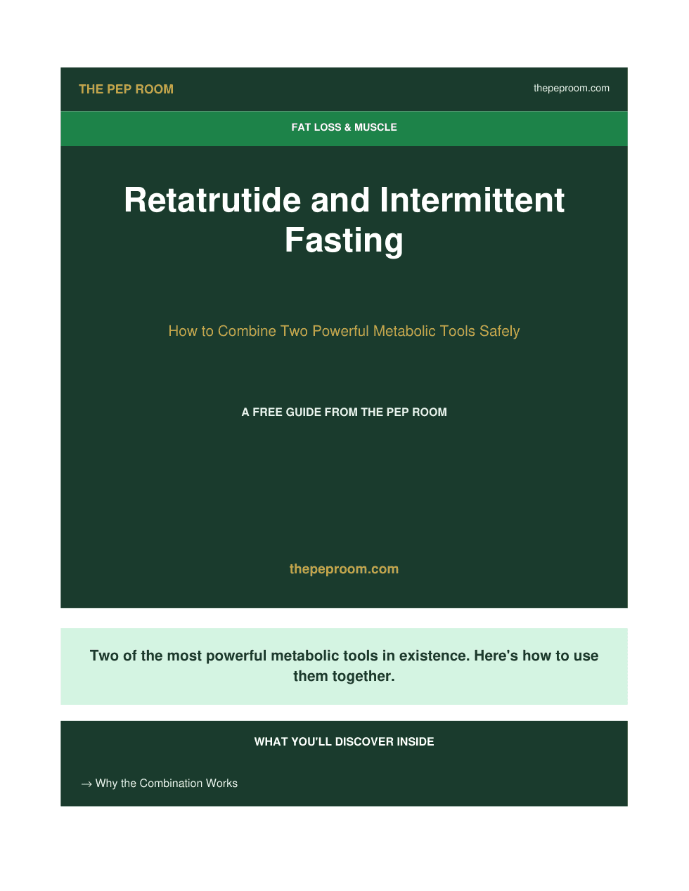 First page preview of Retatrutide And Intermittent Fasting