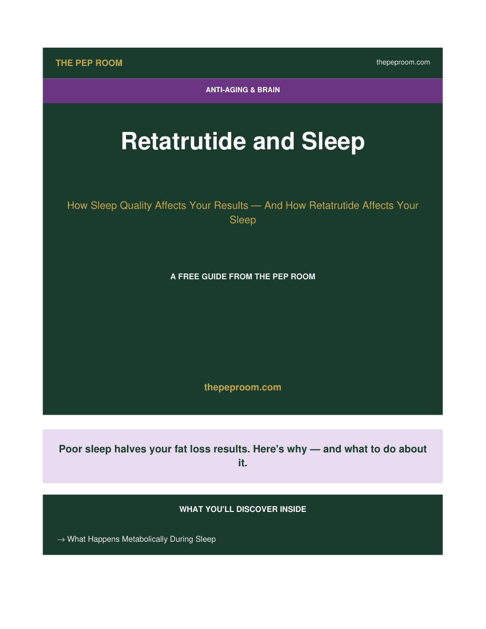 First page preview of Retatrutide And Sleep