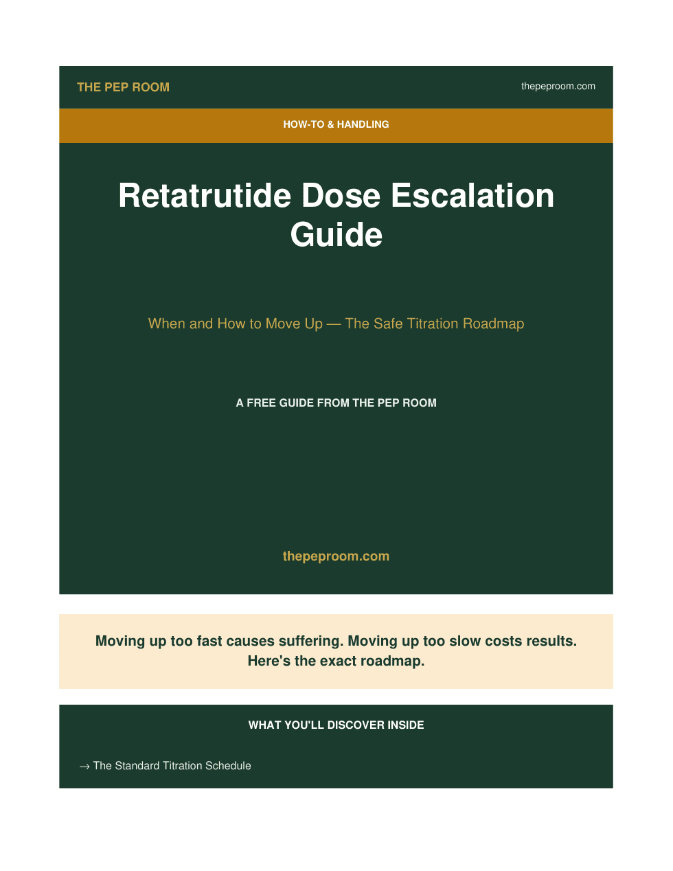 First page preview of Retatrutide Dose Escalation Guide