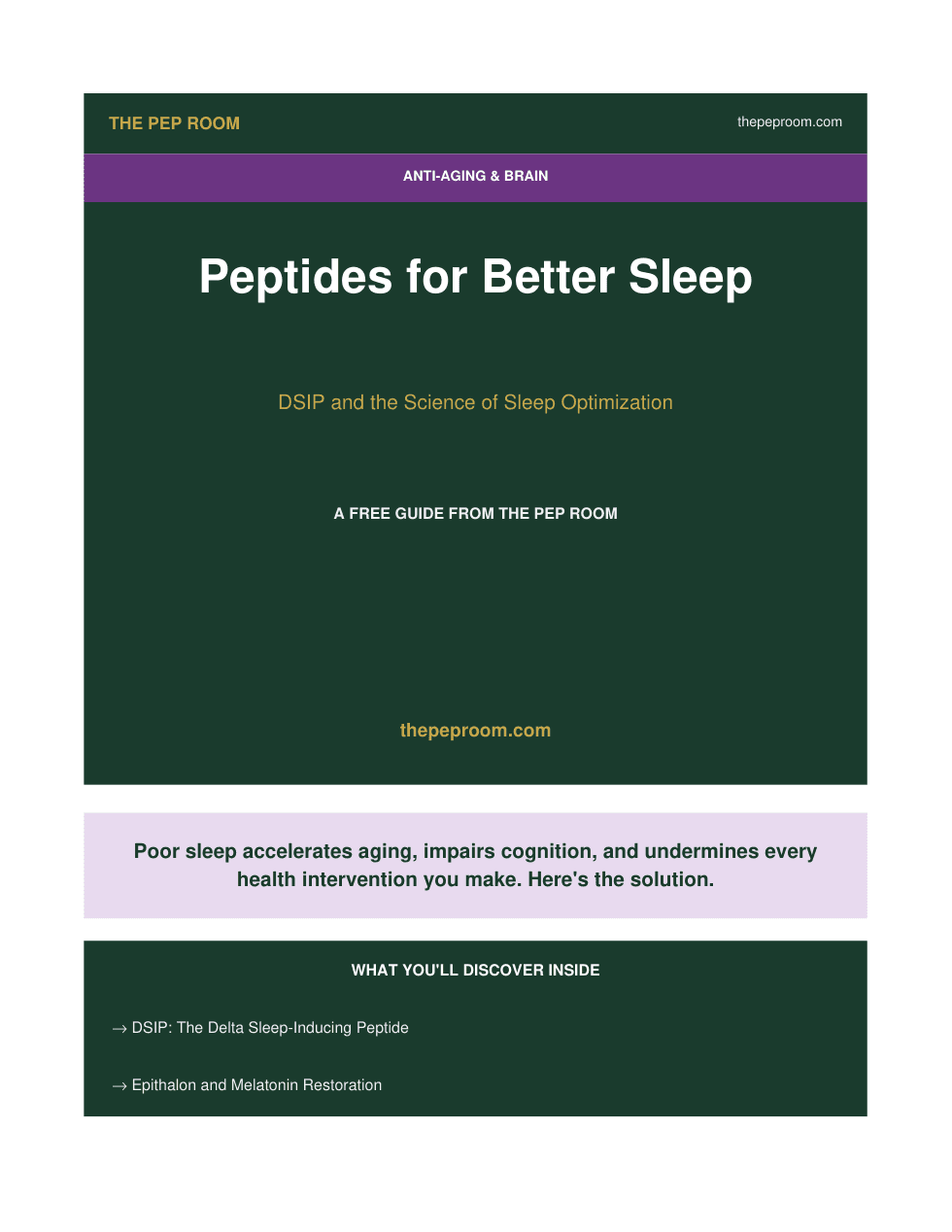 First page preview of Sleep Optimization With Peptides