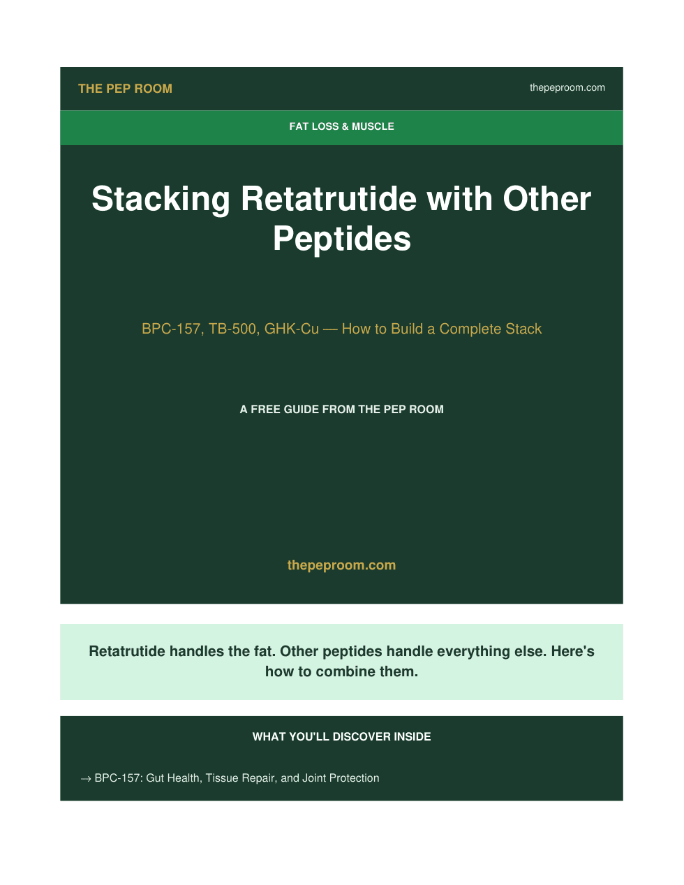 First page preview of Stacking Retatrutide With Other Peptides