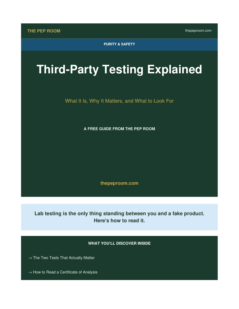 First page preview of Third Party Testing Explained