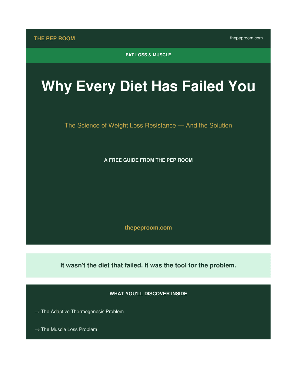 First page preview of Why Every Diet Has Failed You