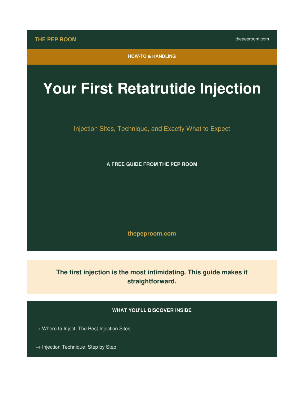 First page preview of Your First Retatrutide Injection