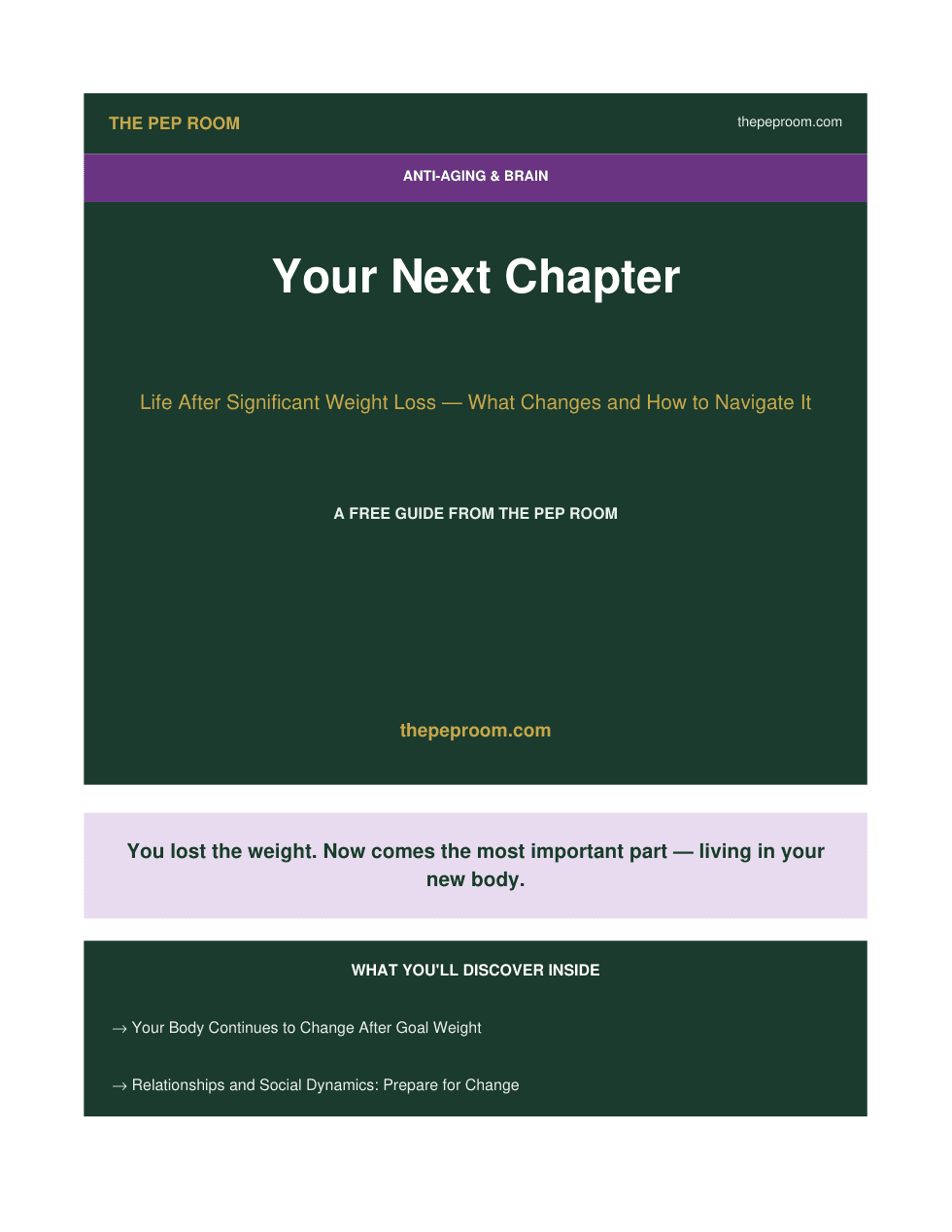 First page preview of Your Next Chapter Life After Retatrutide