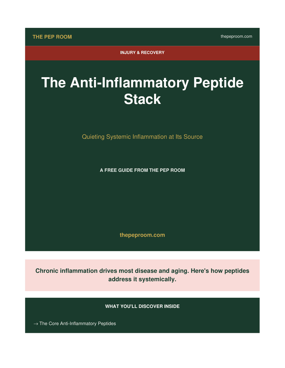 Cover of Anti Inflammatory Peptide Stack