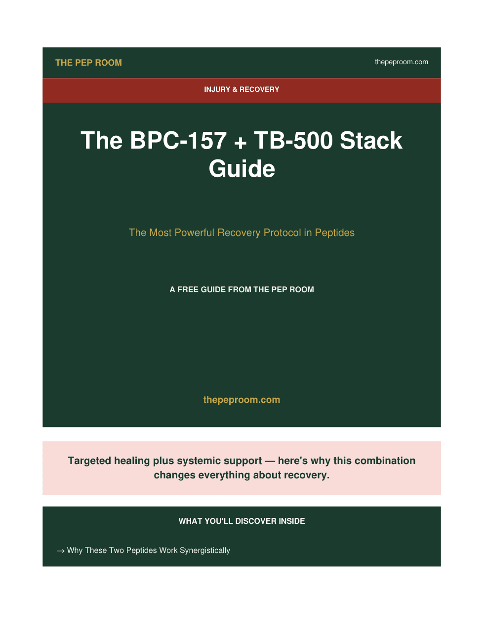 Cover of BPC-157 TB-500 Stack Guide