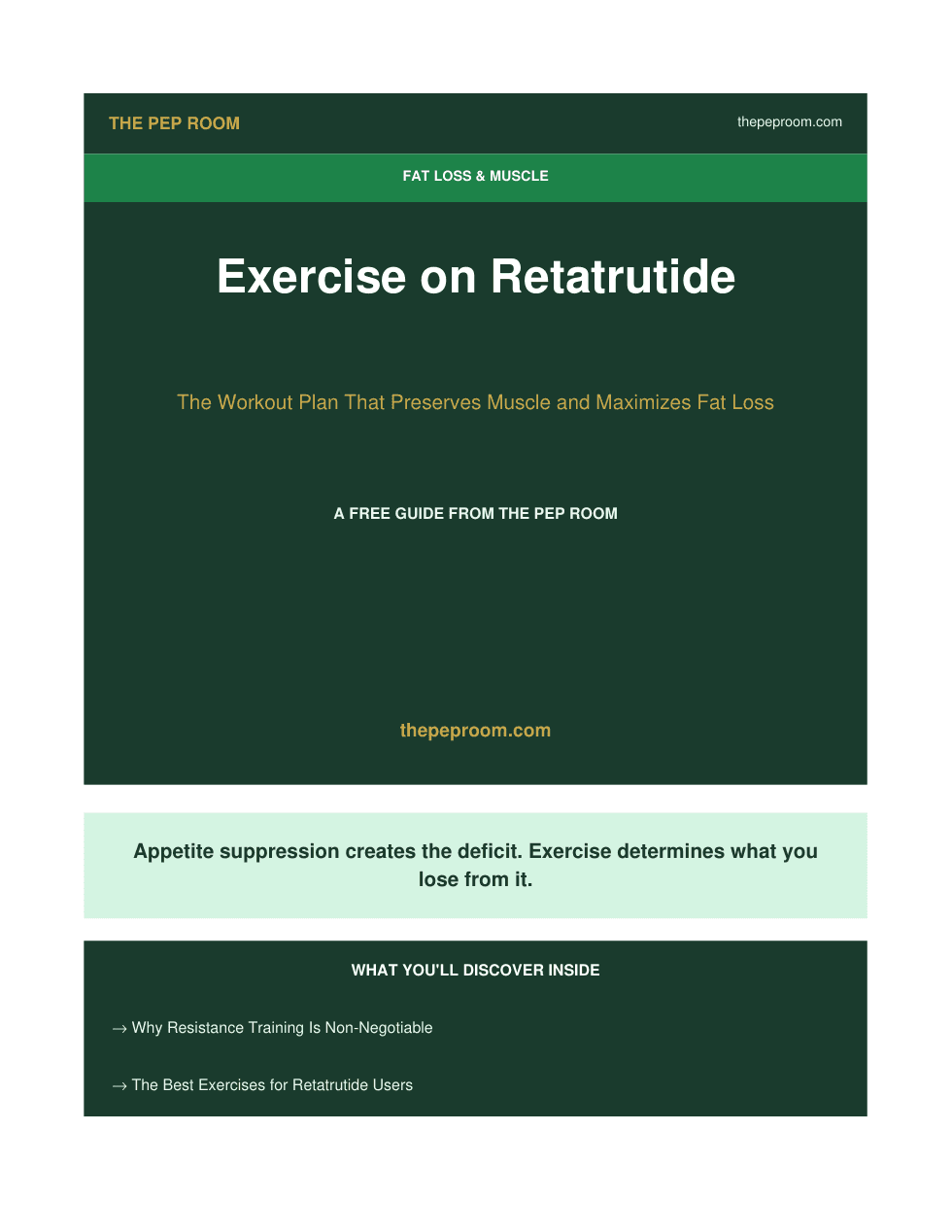 First page preview of Exercise On Retatrutide